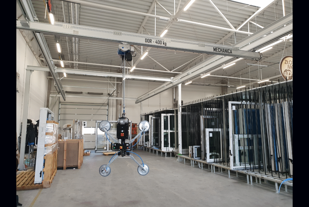 suwnica, montaż suwnicy, suwnice aluminiowe, bezpieczeństwo pracy