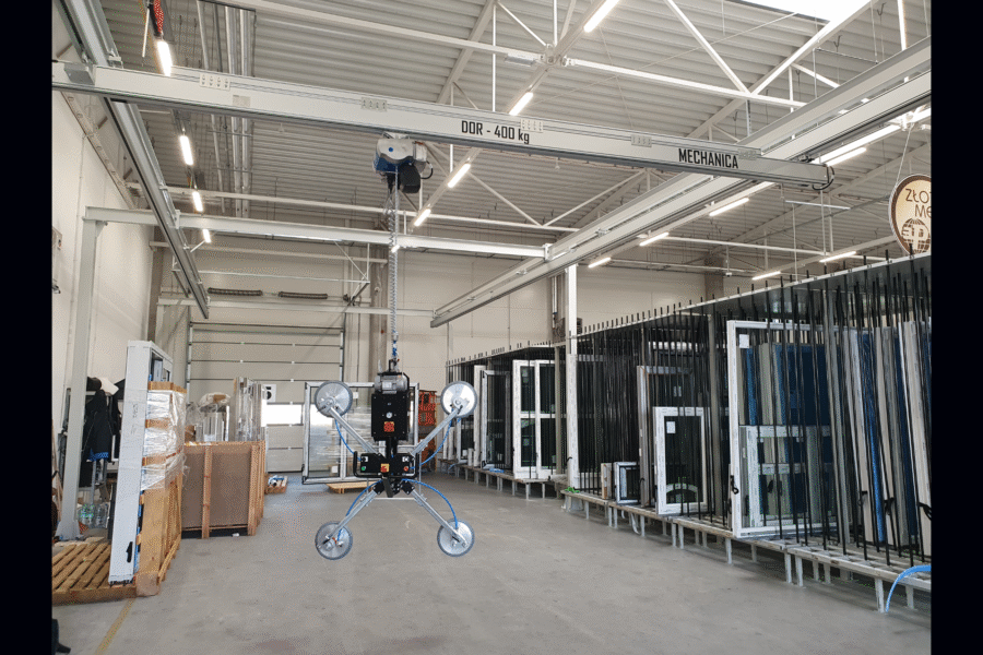 suwnica, montaż suwnicy, suwnice aluminiowe, bezpieczeństwo pracy